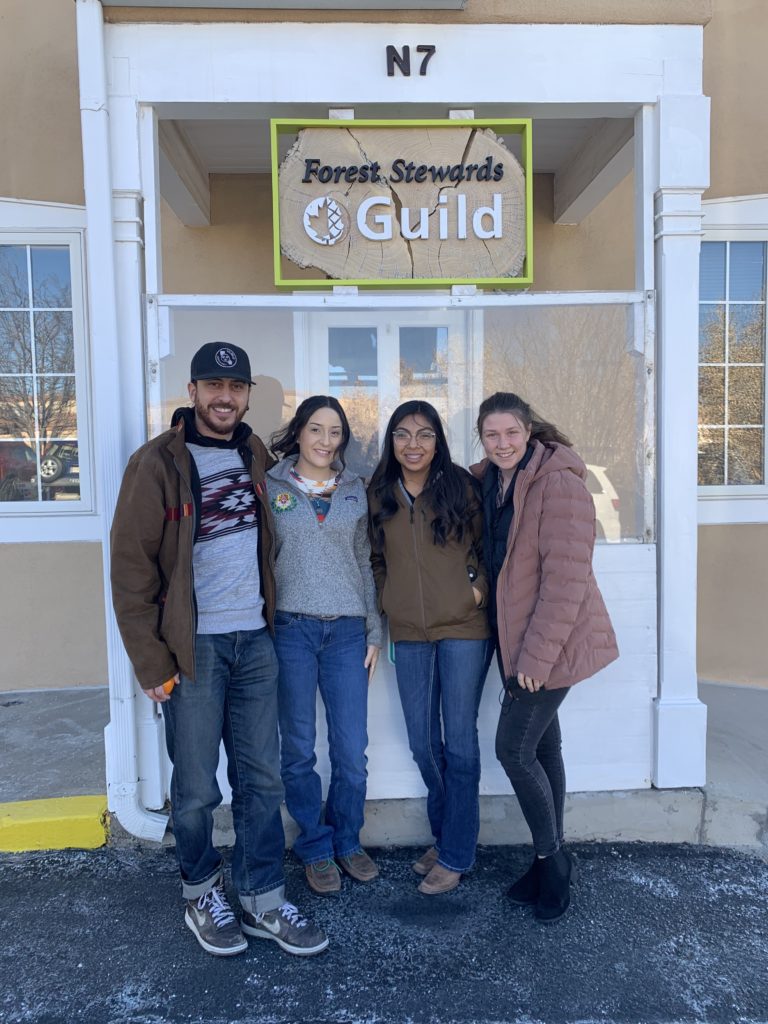 Marisa Armijo with other Guild staff at office in Santa Fe.