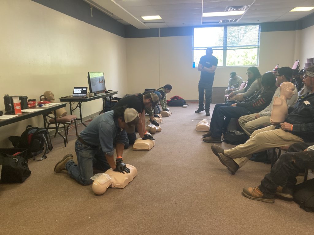 The Las Vegas Crew Practicing CPR