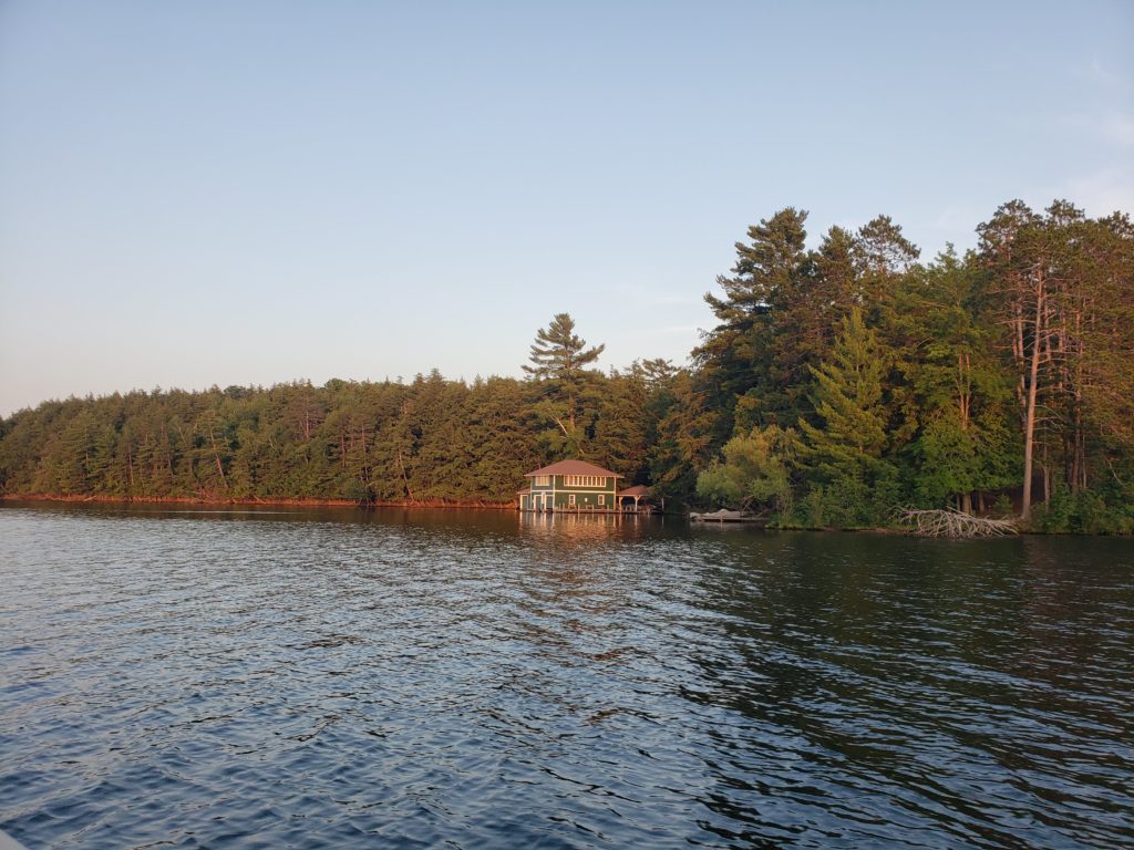 Photo of Kemp Station property from the lake